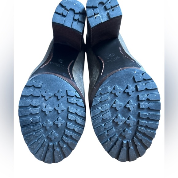 Modern Vintage Lace Up Green Suede Jenie Ankle Booties Size 6 - Picture 11 of 16